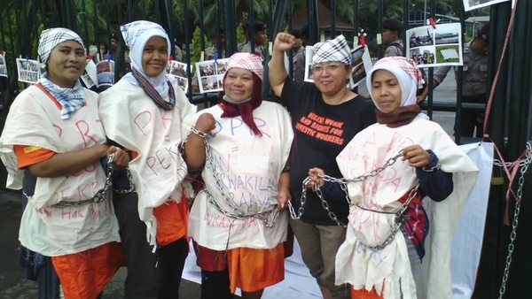 Indonesische domestic workers willen arbeidsrechten