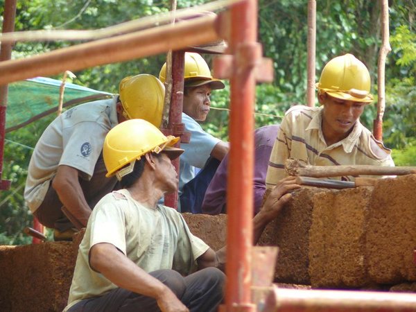Cambodja bouw vakkers Cambodja exporteert werkenden