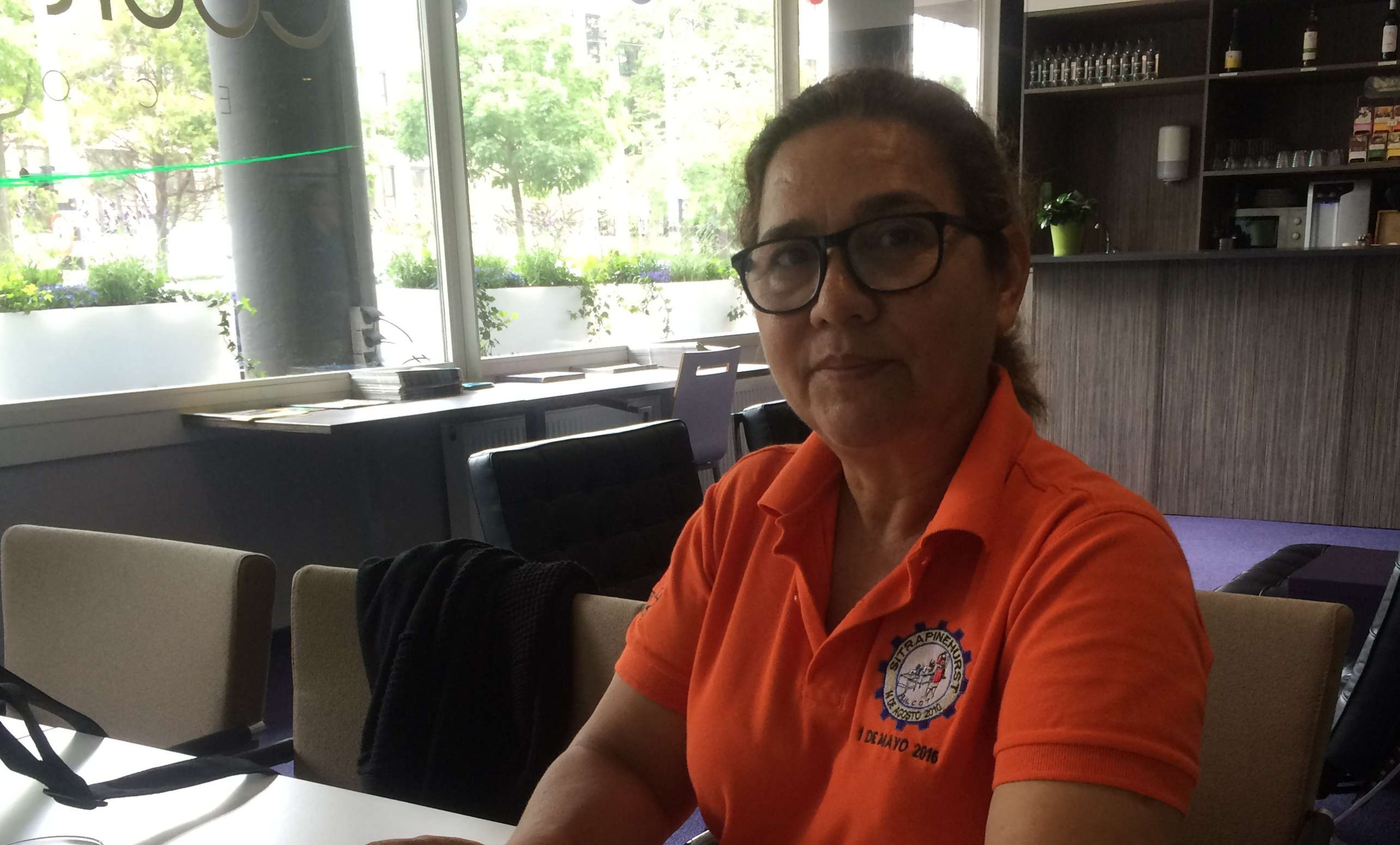 Honduras vakbondscoördinator Evangelina Argueta