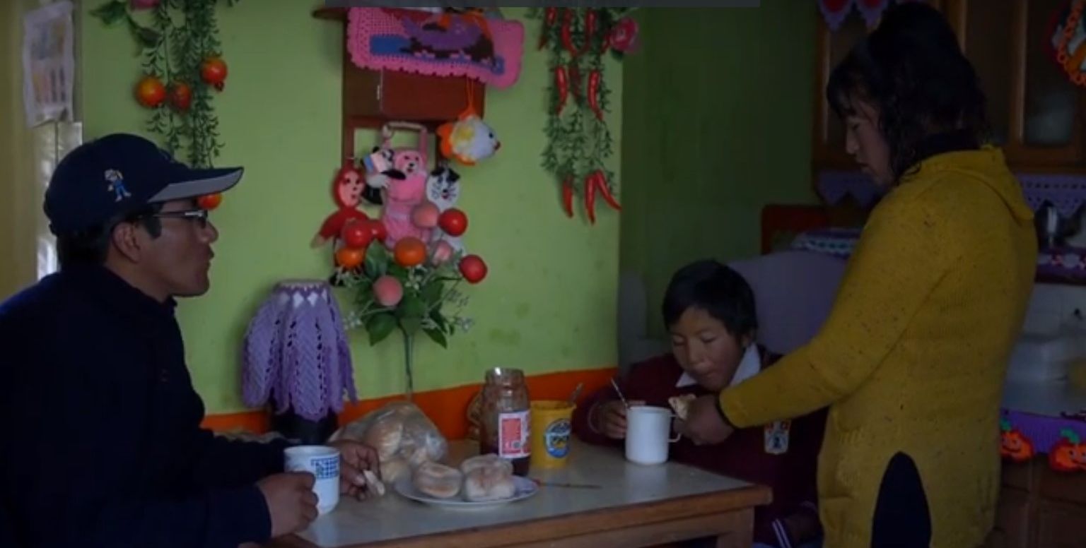 Familie in Peru.