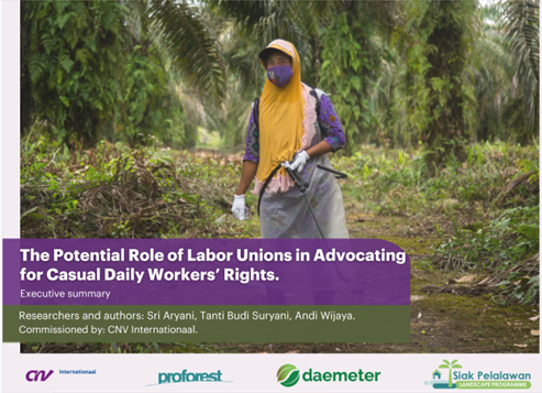 Strengthening Social Dialogue on Palm Oil Plantations in Siak and Pelalawan (powerpoint) 