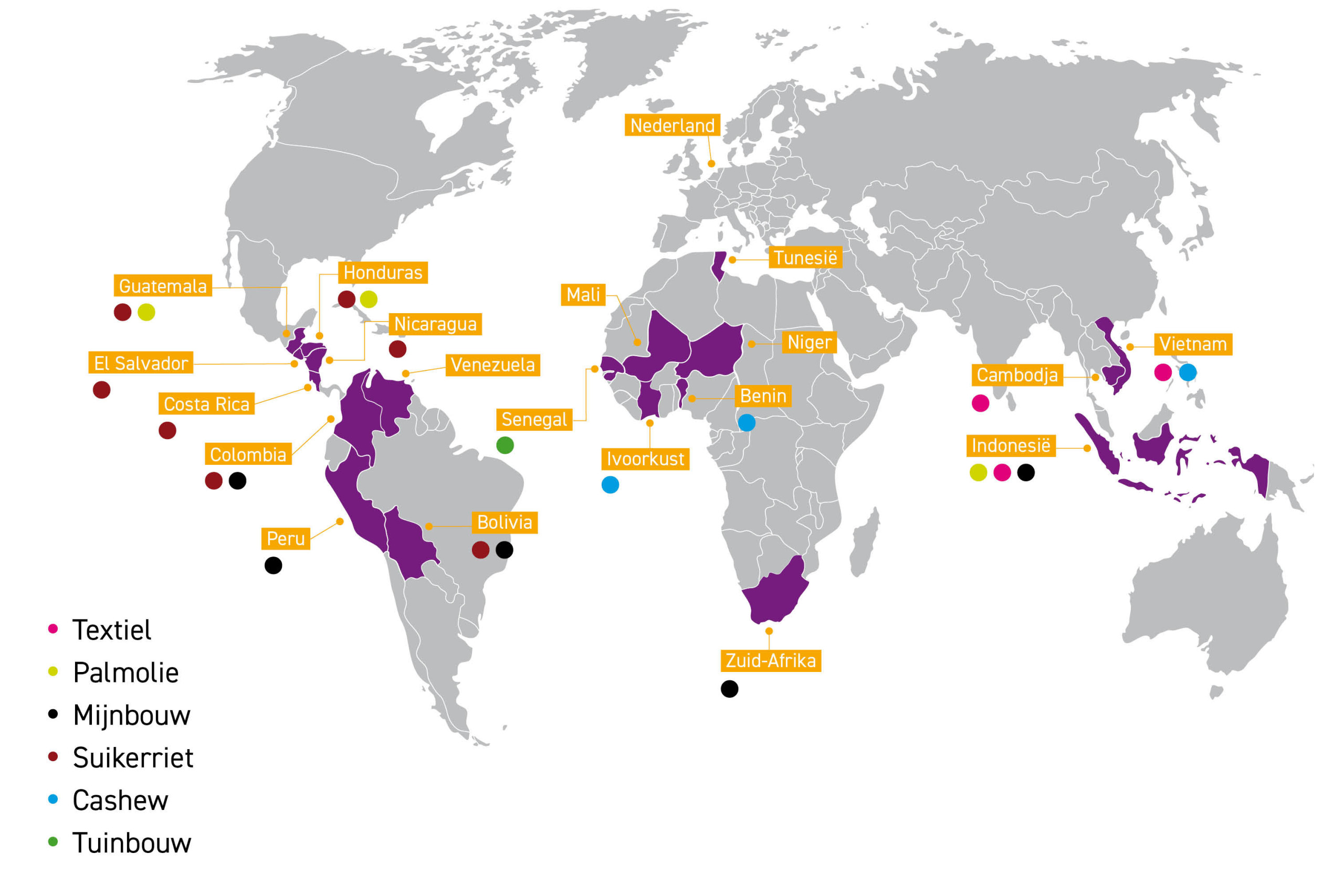 CNV Internationaal - Landen en toeleveringsketens