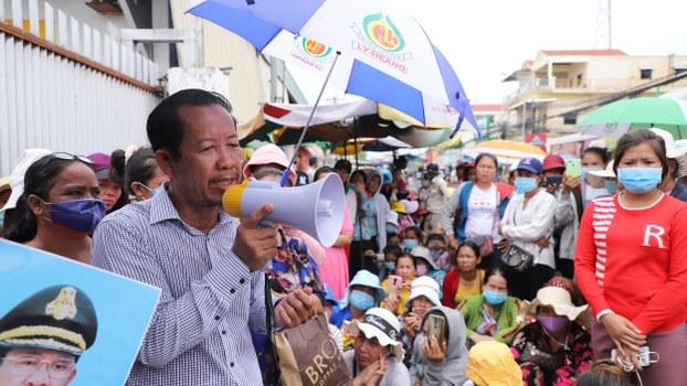Demonstratie in Cambodja.