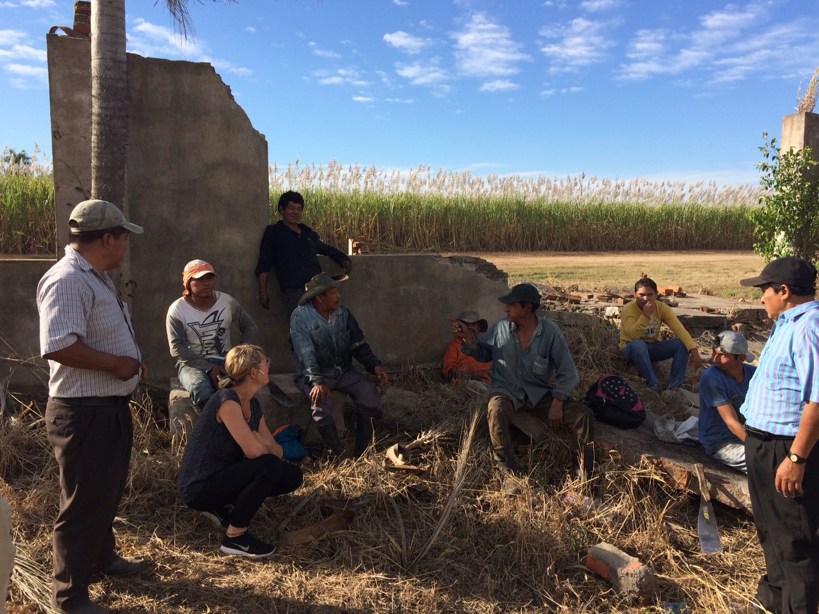 Bolivia - sugar cane cutters met ML