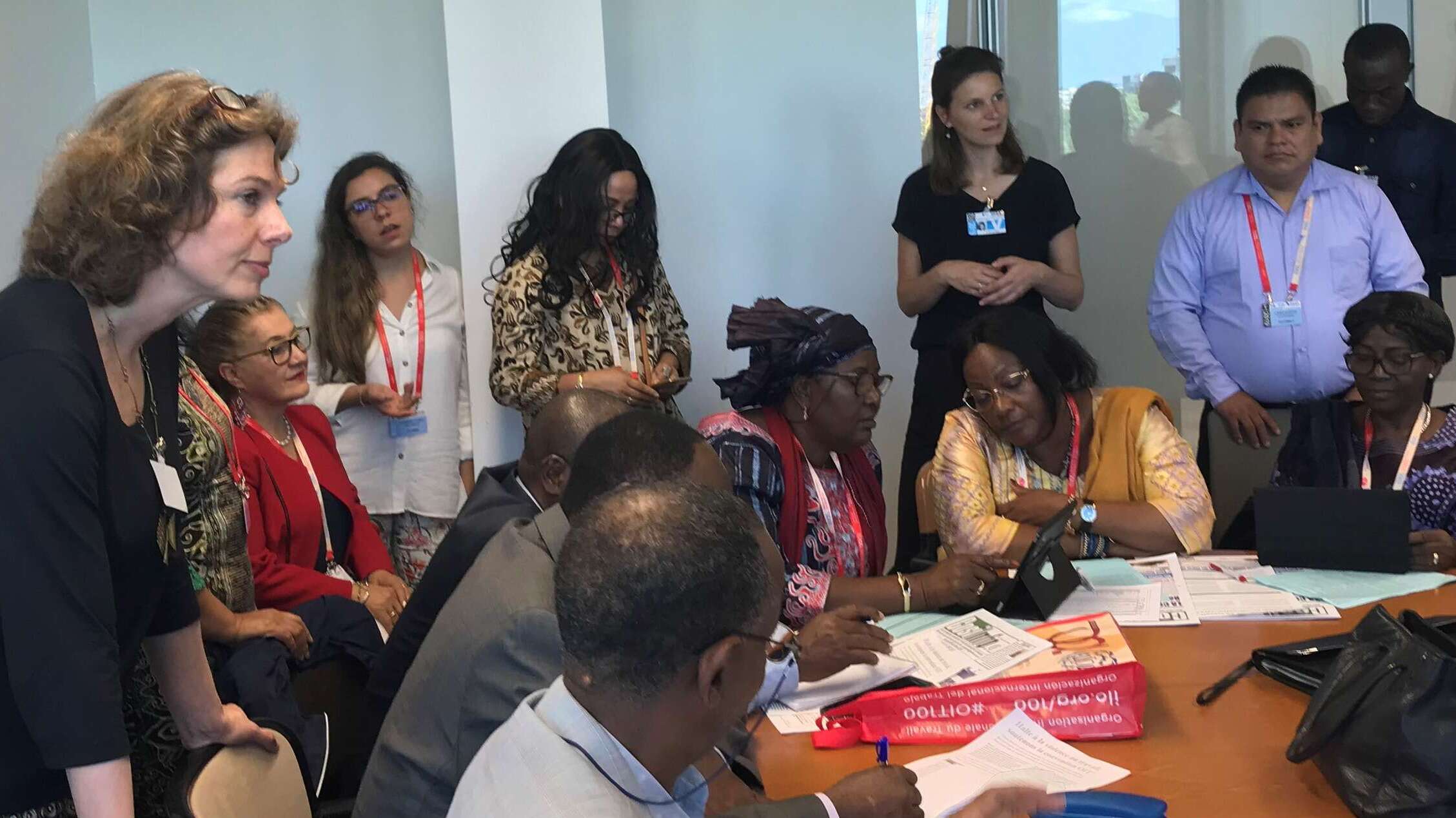 Bijeenkomst Geneve bij C190 conventie juni 2019 Nicole Mathot CNV Internationaal
