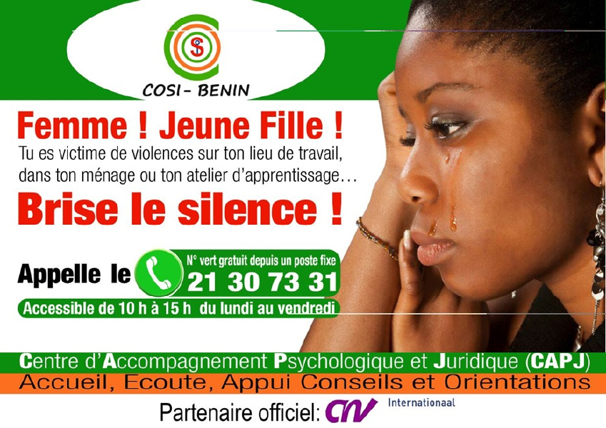 Met steun van CNV Internationaal zet Noël zich in voor veilig werk in Benin