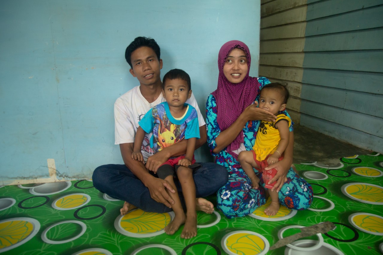 Palmolie gezin Indonesië